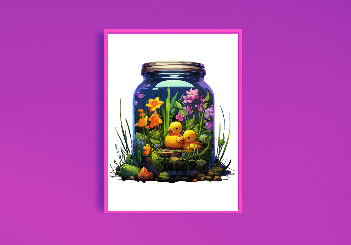 Duck Jar Art Print