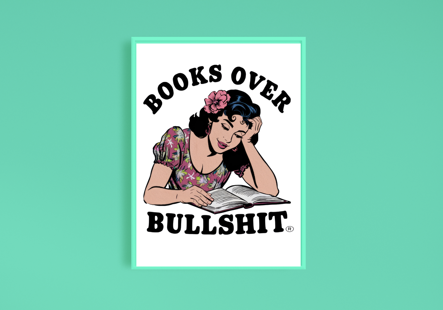 Books Over Bullshit Art Print