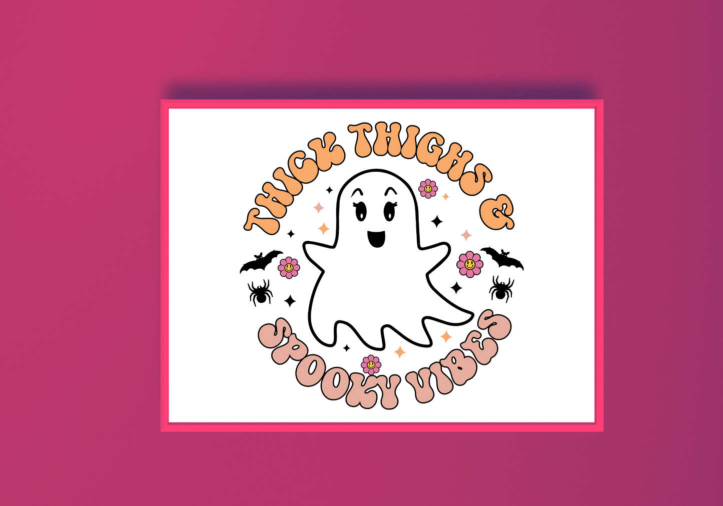 Thick Thighs & Spooky Vibes Art Print