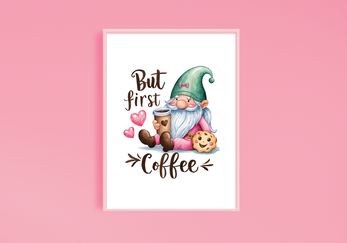 But First Coffee Gonk Art Print