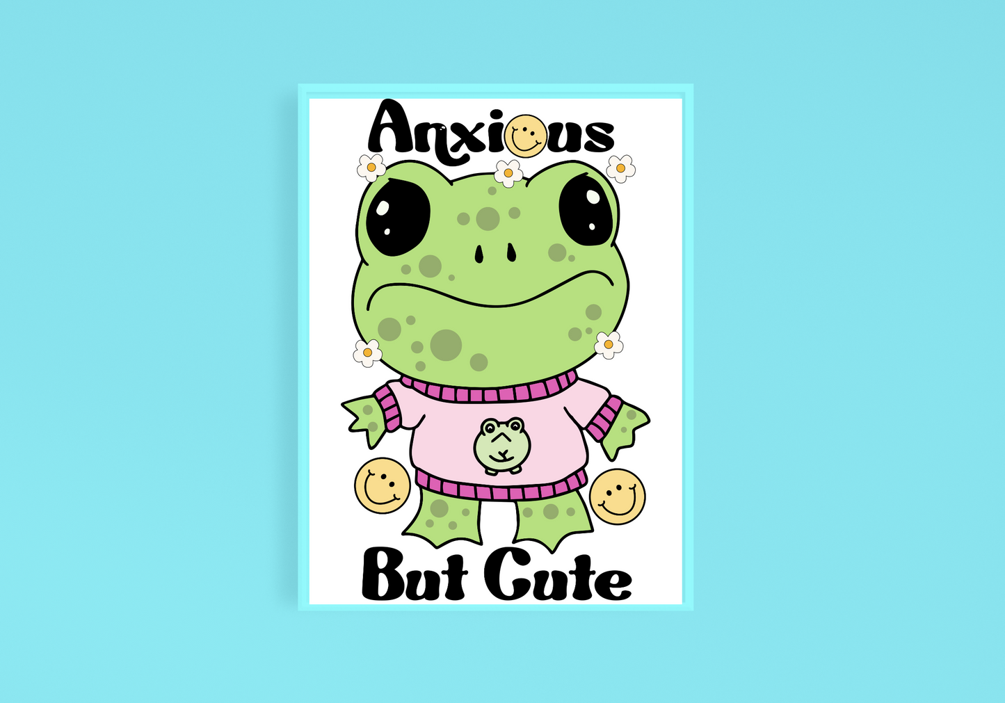 Anxious But Cute Art Print