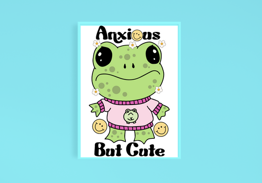 Anxious But Cute Art Print