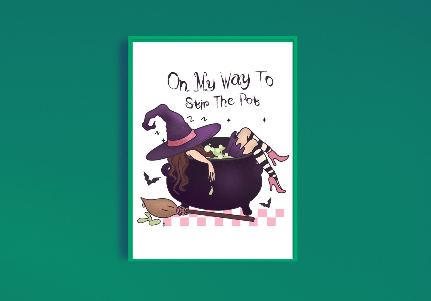 On My Way To Stir The Pot Art Print