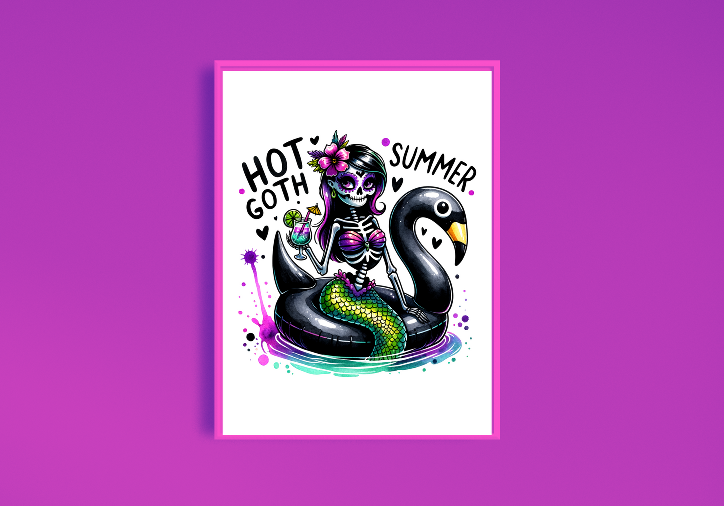 Hot Goth Summer Art Print