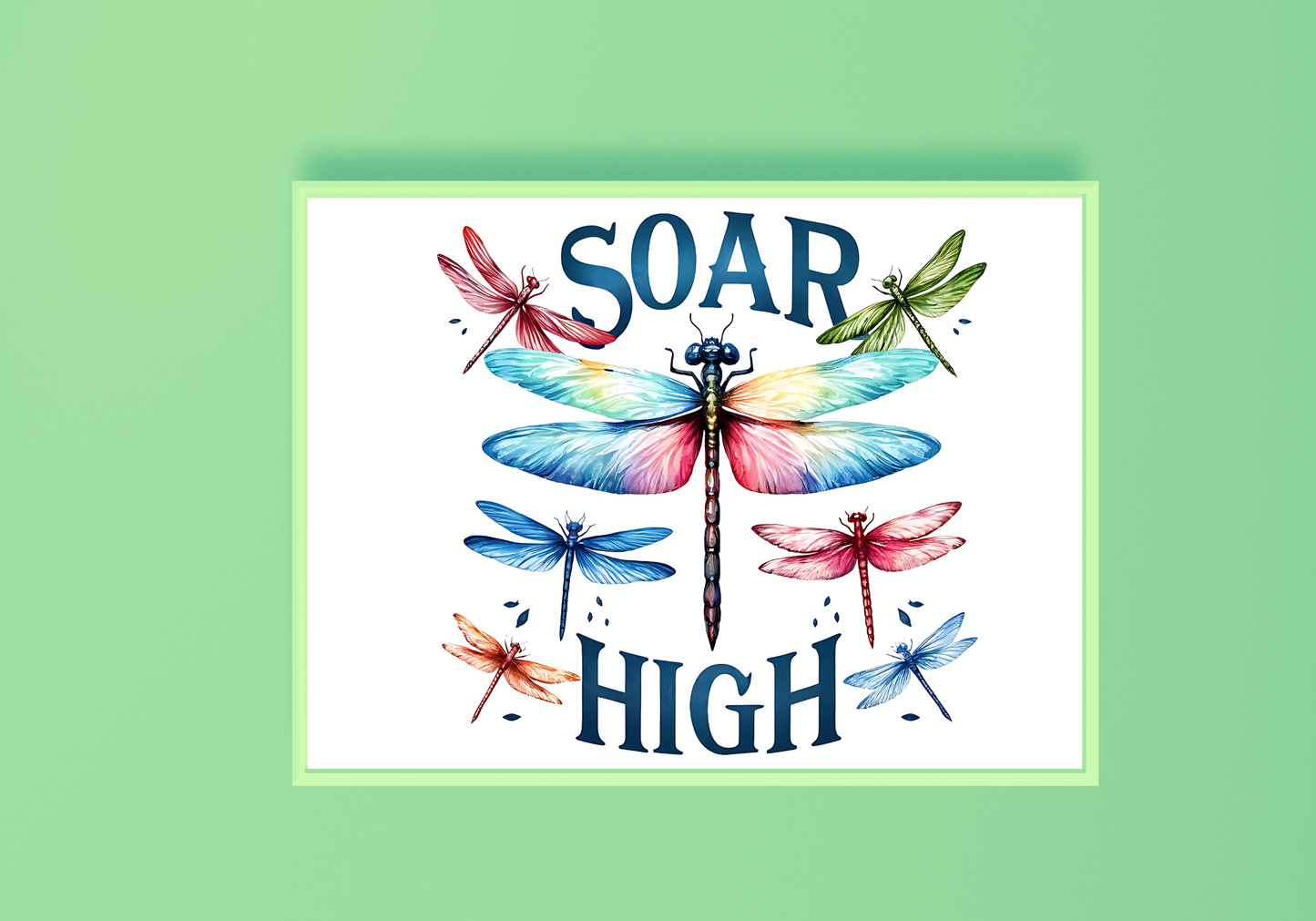 Soar High Dragonfly Art Print