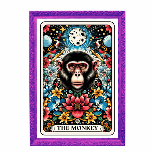 The Monkey Tarot Card Art Print