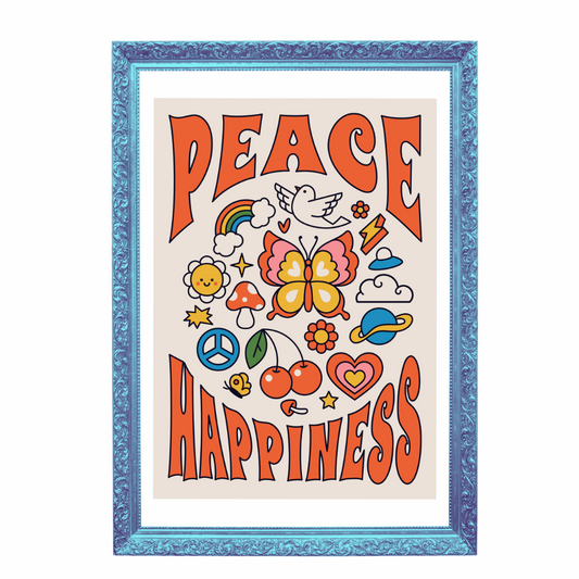 Peace Happiness Art Print