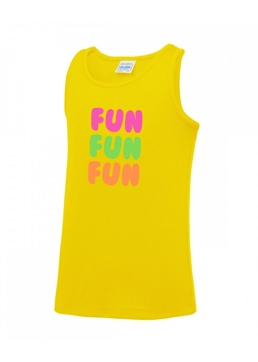 FUN FUN FUN JJJ Kids Yellow Vest