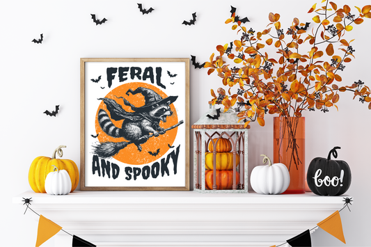 Feral & Spooky Art Print