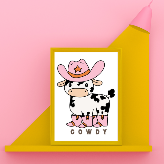 Cowdy Art Print