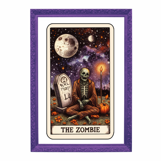 The Zombie Tarot Card Art Print