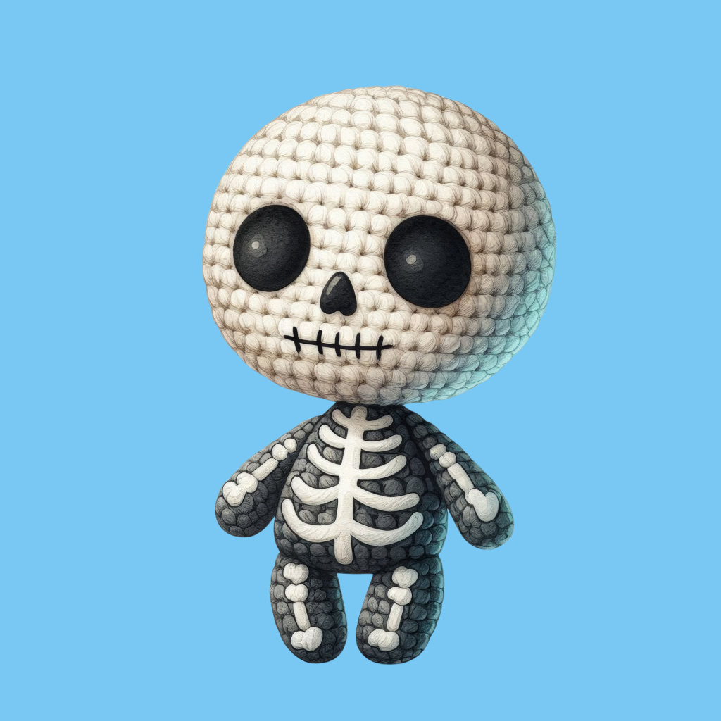 Crochet Spooky Guy Sticker