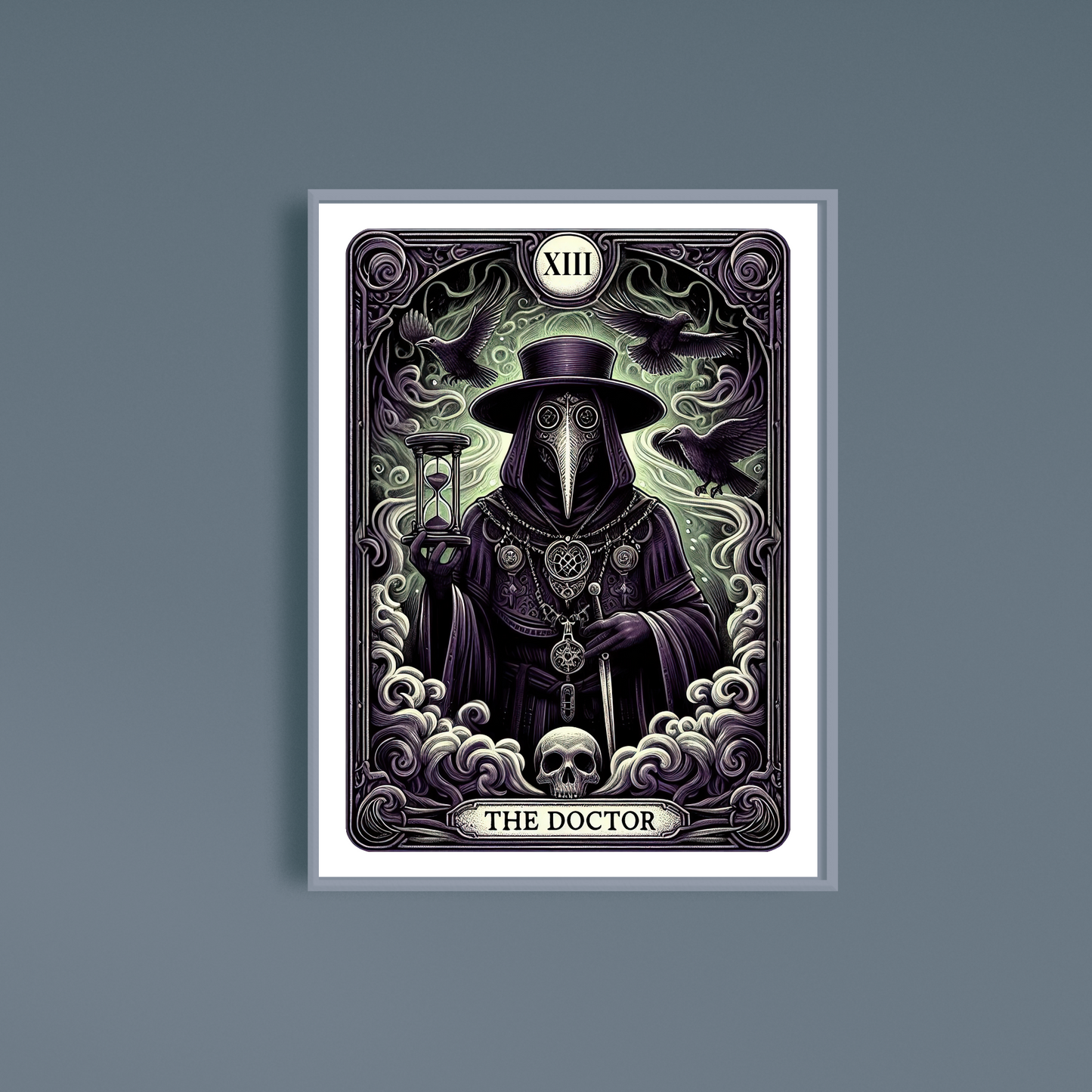 Plague Doctor Tarot Card Art Print