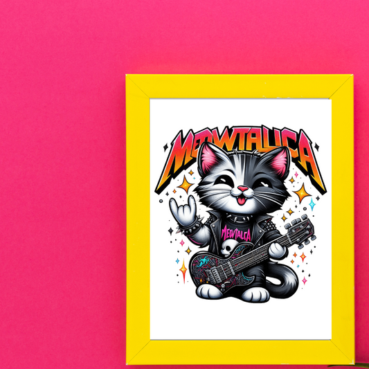 Meowtallica Print