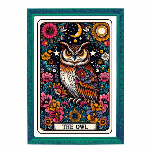 The Owl Tarot Card Art Print