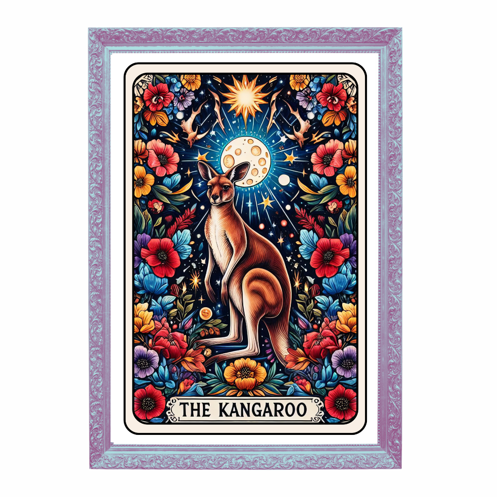 The Kangaroo Tarot Card Art Print