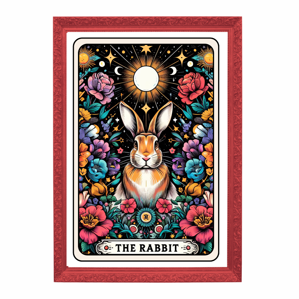 The Rabbit Tarot Card Art Print