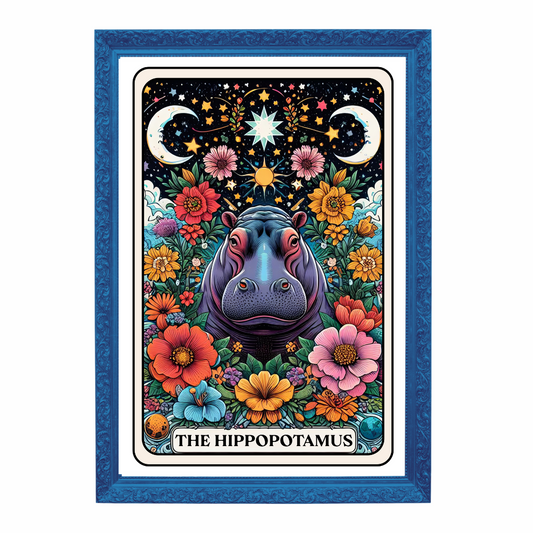 The Hippopotamus Tarot Card Art Print