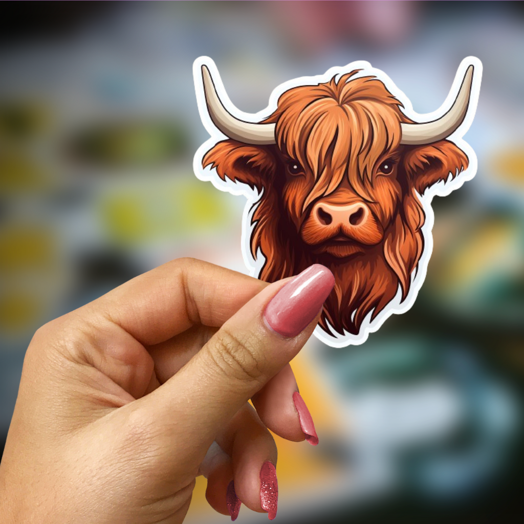 Highland Cow Sticker