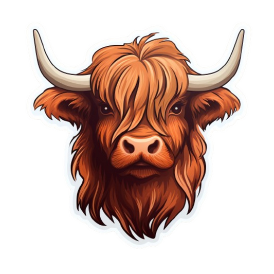 Highland Cow Sticker