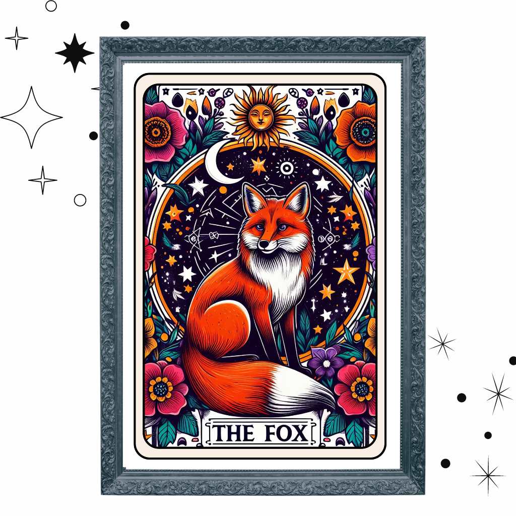 The Fox Tarot Card Art Print