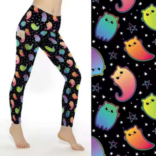 PRE-ORDER Ghost Kitty Leggings