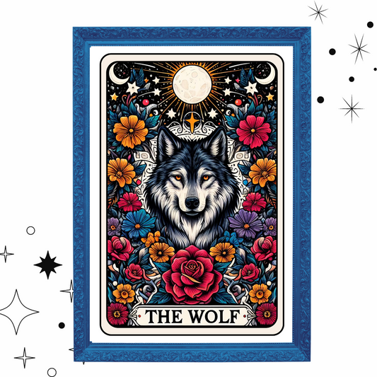 The Wolf Tarot Card Art Print