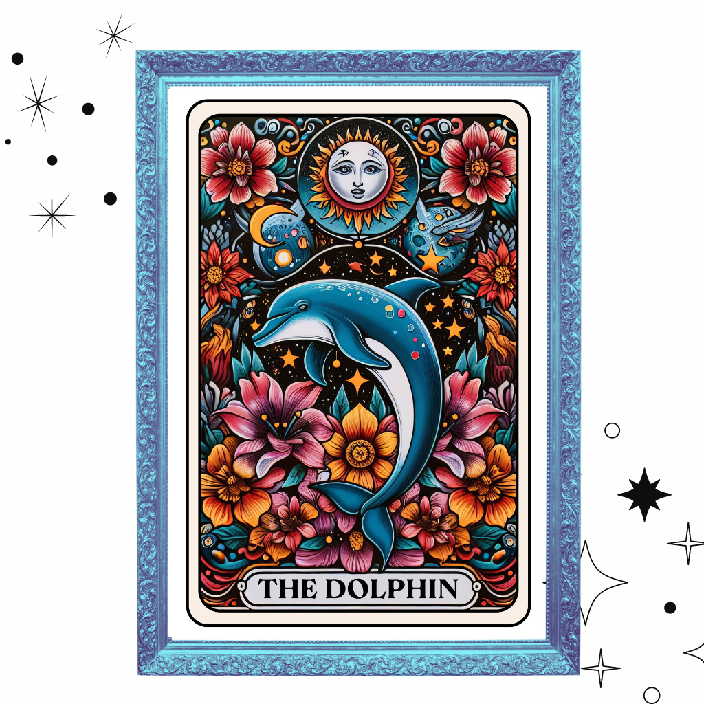 The Dolphin Tarot Card Art Print