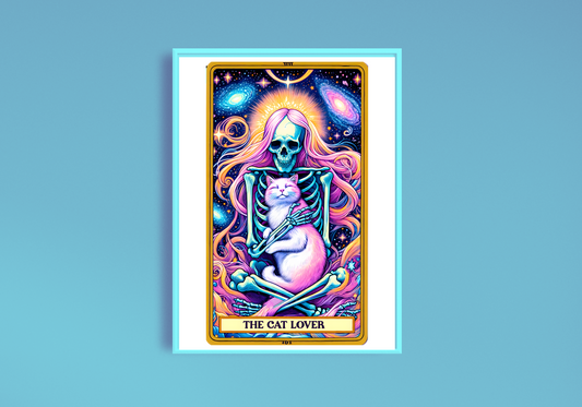 The Cat Lover Tarot Card Art Print