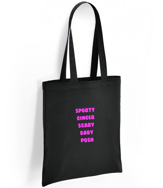 Spice Girls Inspired Tote Bag