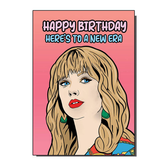 Taylor Swift Inspired Birthday Greetings Card