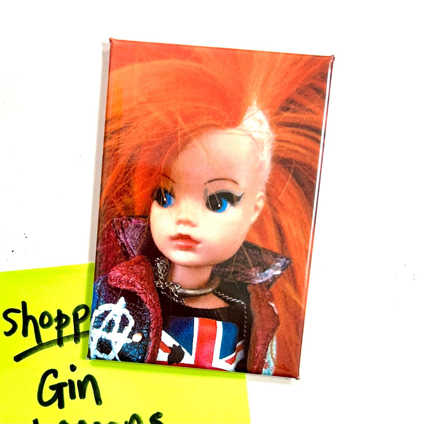 Punk Rock Sindy Doll Inspired Fridge Magnet