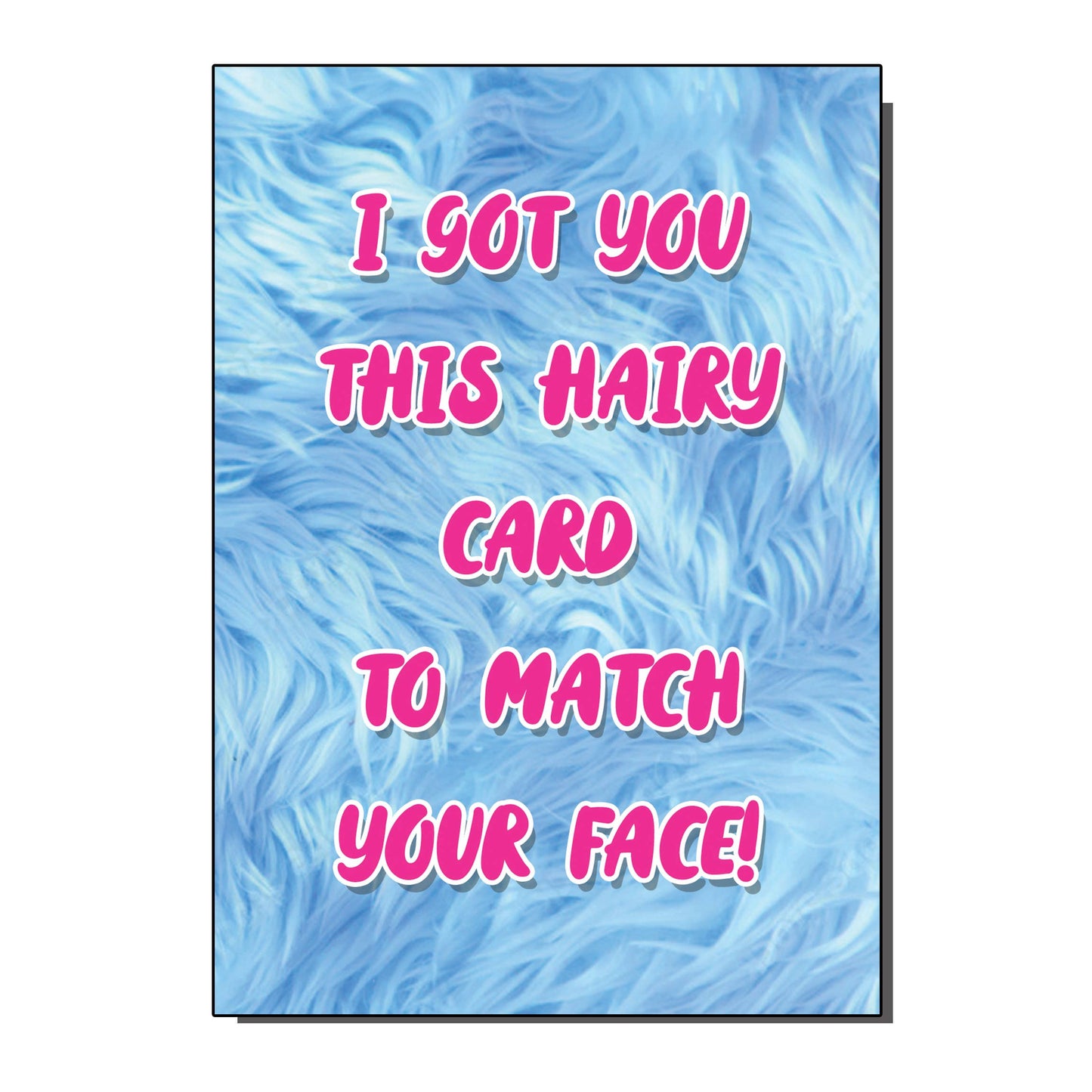 A Funny Hairy Beard Greetings Card