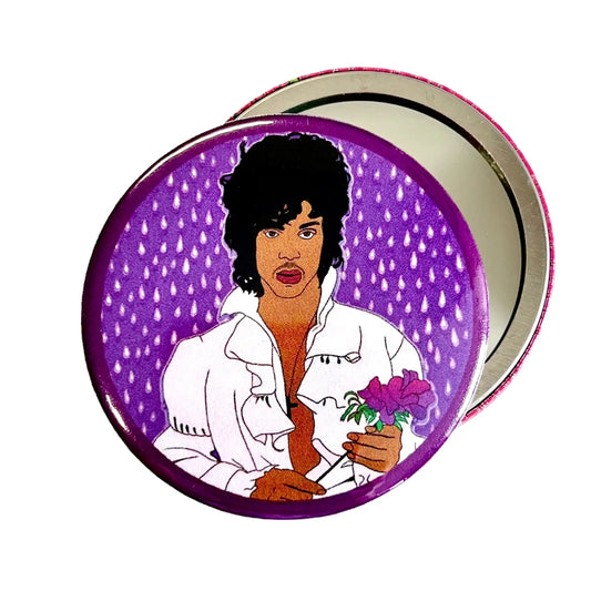 Purple Rain 1980s  Inspired Pocket Mirror