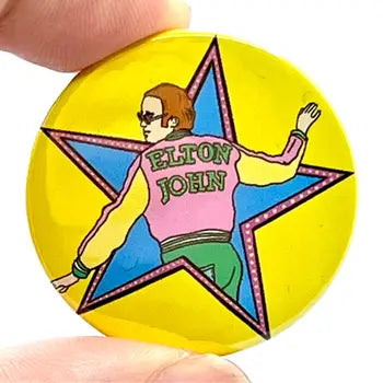 Elton Button Pin Badge