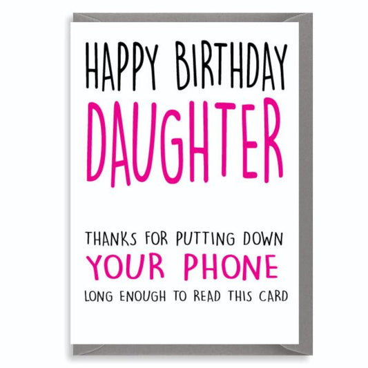 Happy Birthday Daughter Greetings Card