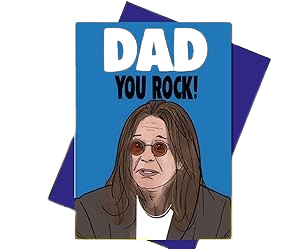 Dad, You Rock! Greetings Card