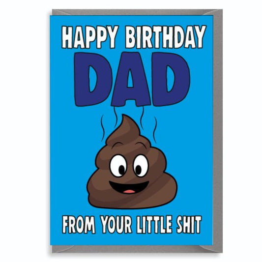 Rude Happy Birthday Dad... Greetings Card