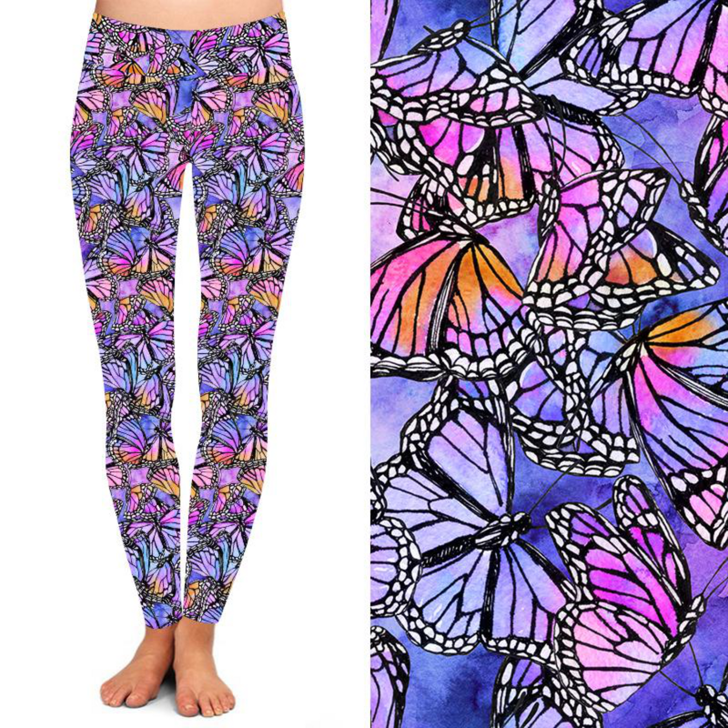 Lilac Butterfly Leggings