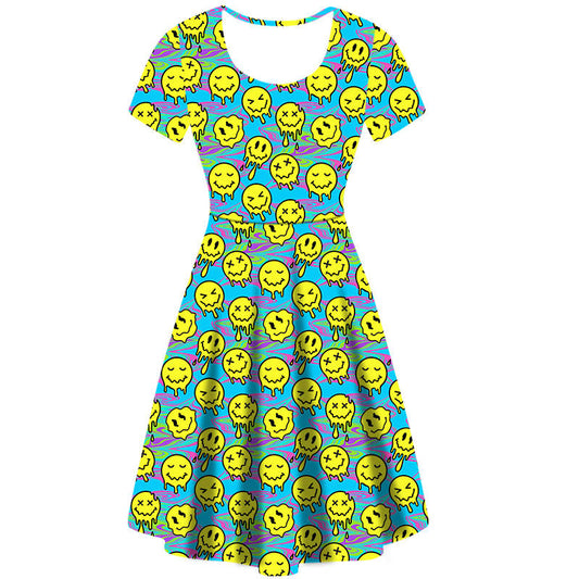 Smiley Skater Dress