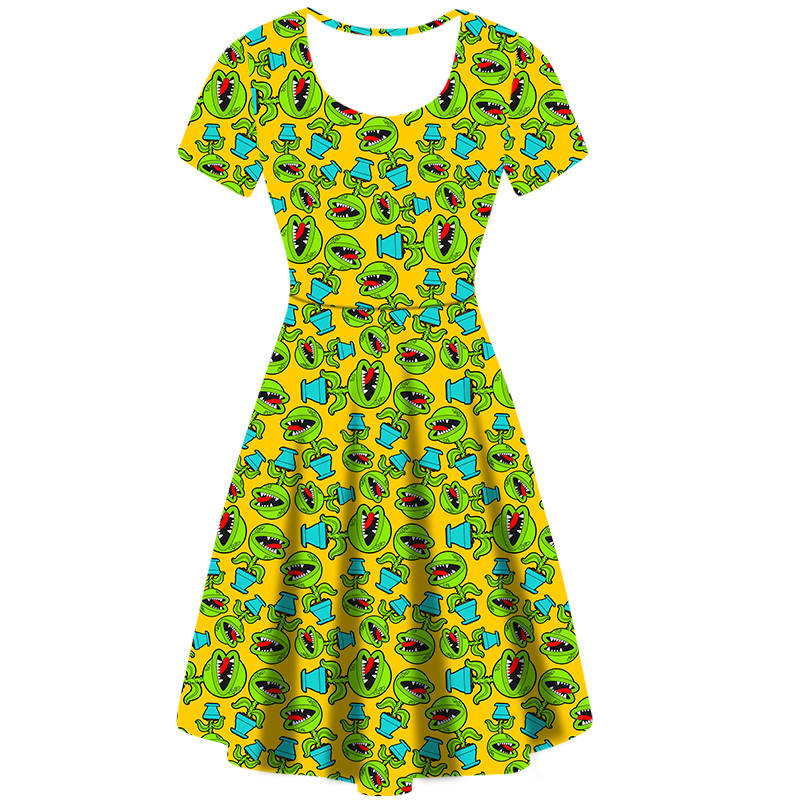 Feed Me Seymour Skater Dress