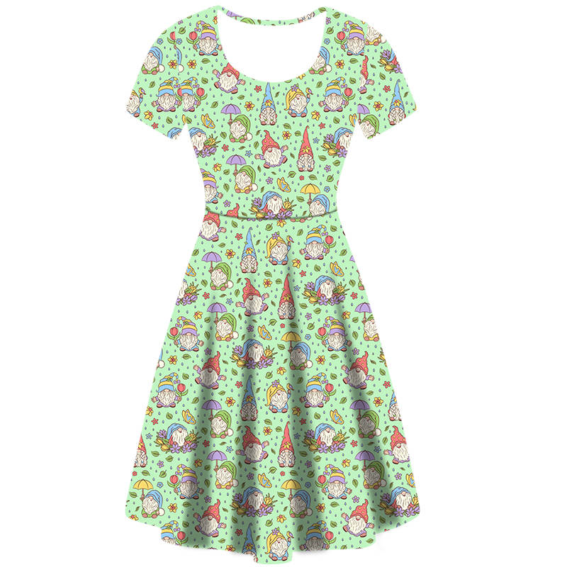 Summer Gonks Skater Dress