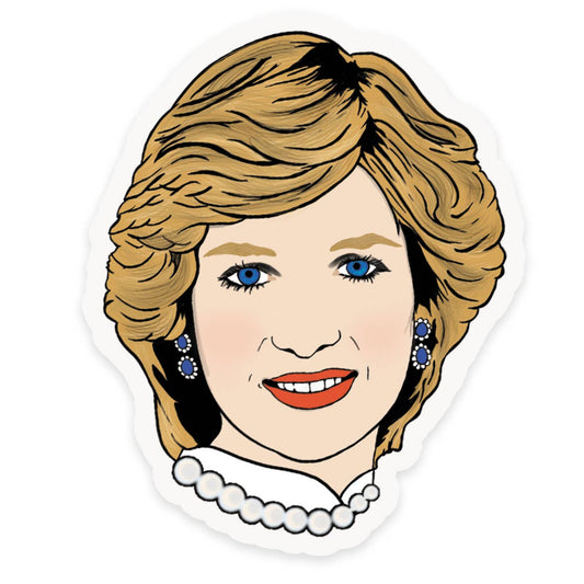 Lady Diana Princess Of Wales Inspired Vinyl Sticker 