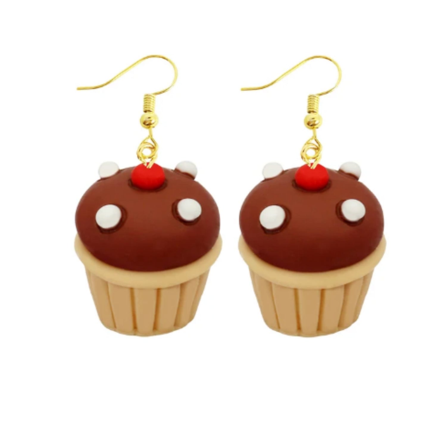 Chocolate Cupcake Earrings