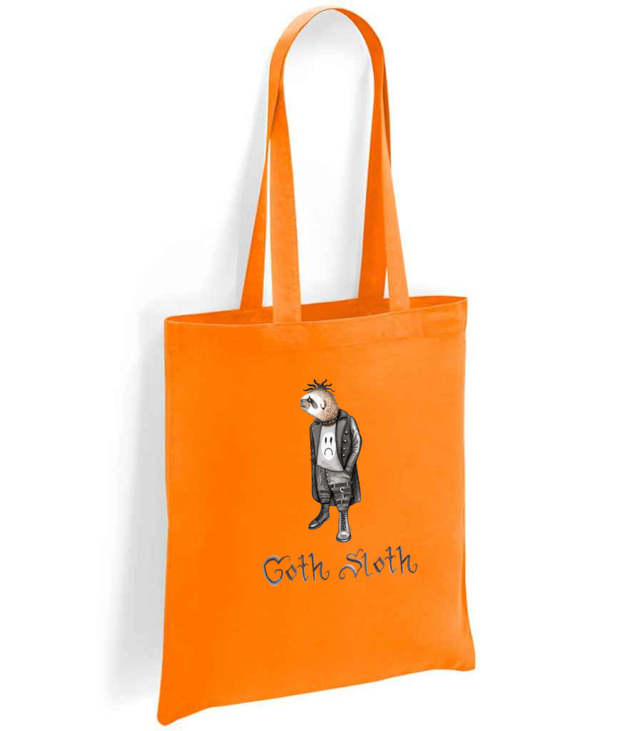 Boy Goth Sloth Tote Bag