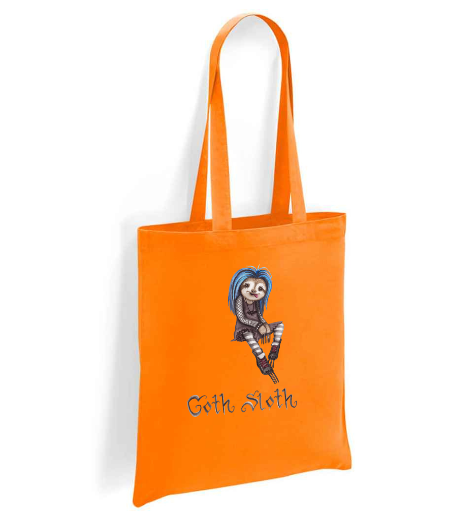 Girl Goth Sloth Tote Bag