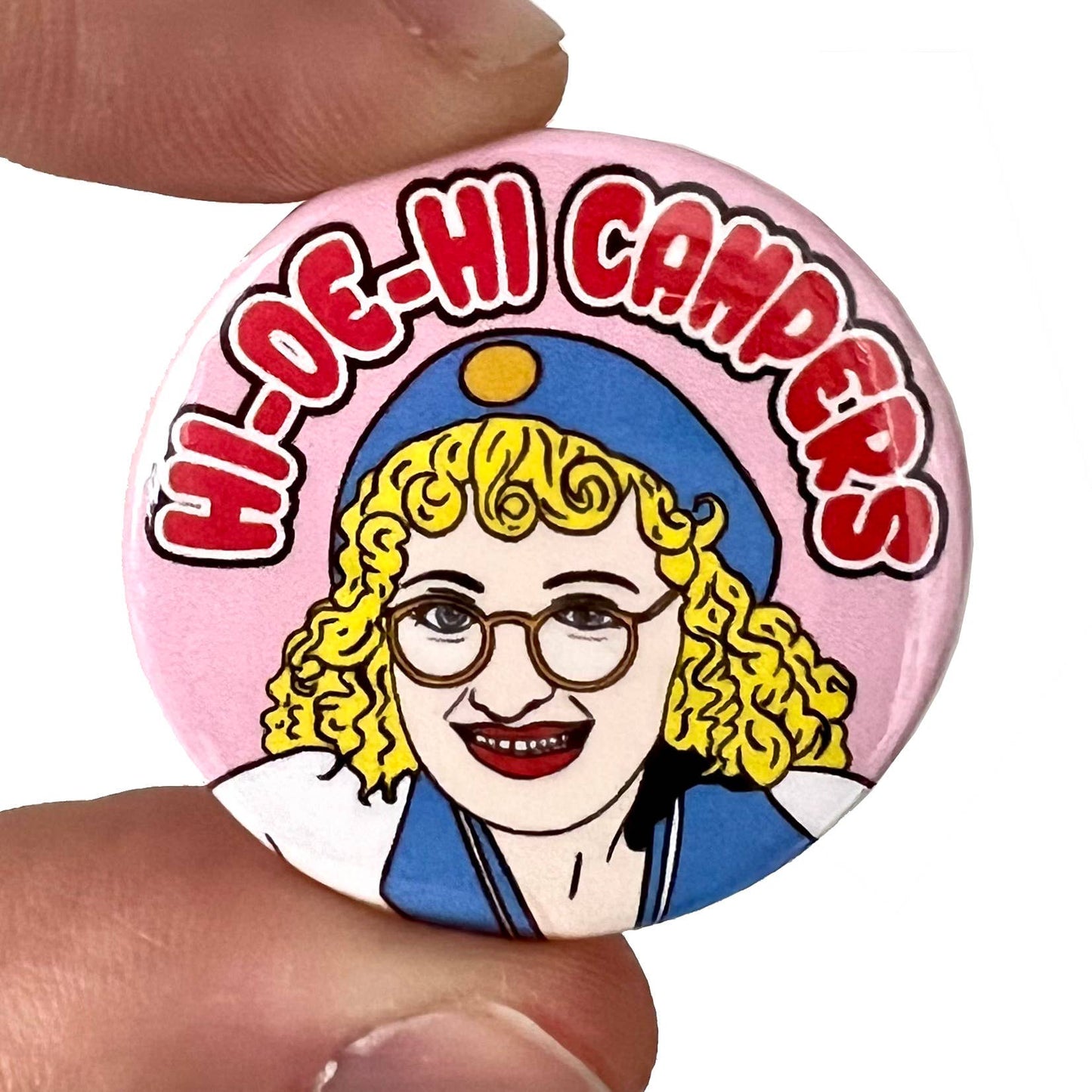 Hi-De-Hi Campers Sue Pollard Inspired Button Pin Badge