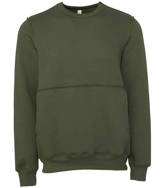 Green Raw Edge Sweater