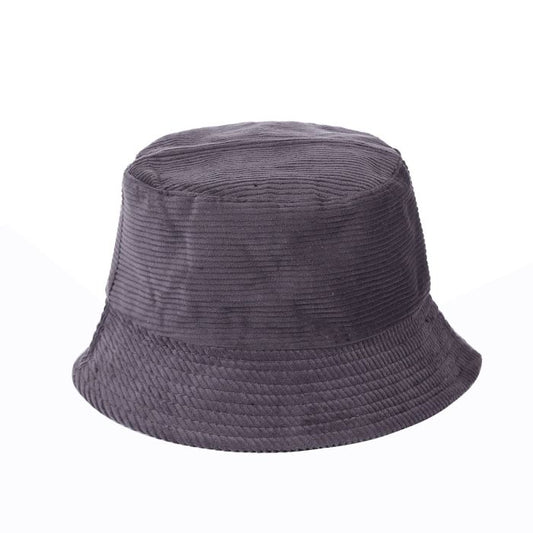 Purple Courdroy Bucket Hat