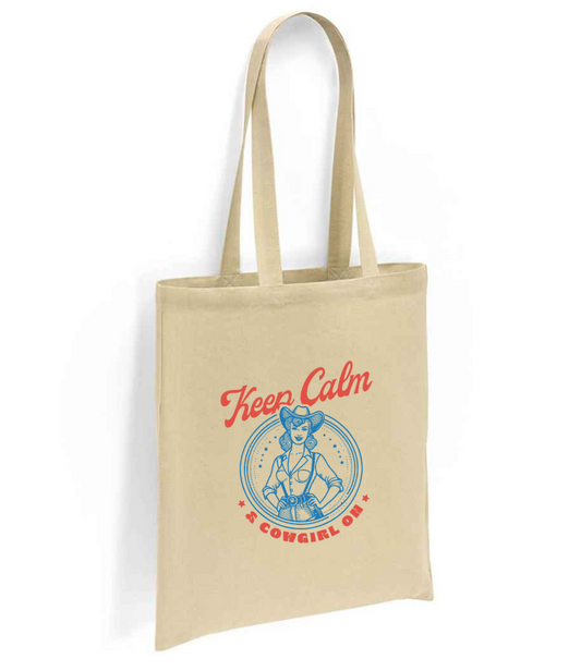 Keep Calm & Cowboy On Tote Bag